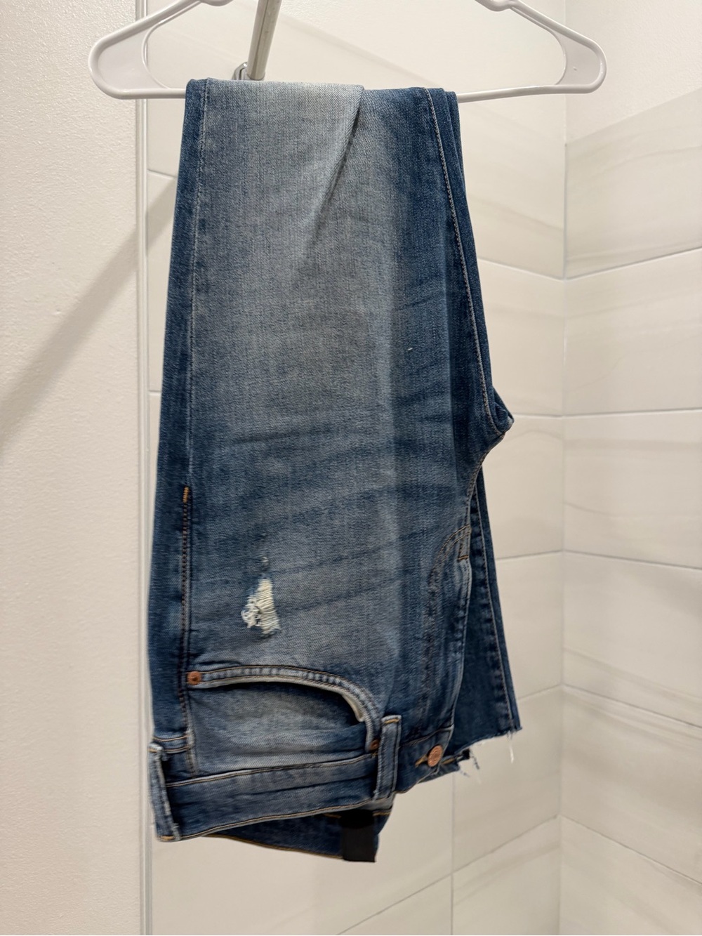 PacSun Men’s Skinny Jeans - Faded Blue Denim